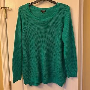 a.n.a Womens Size 2X Emerald Green Sweater